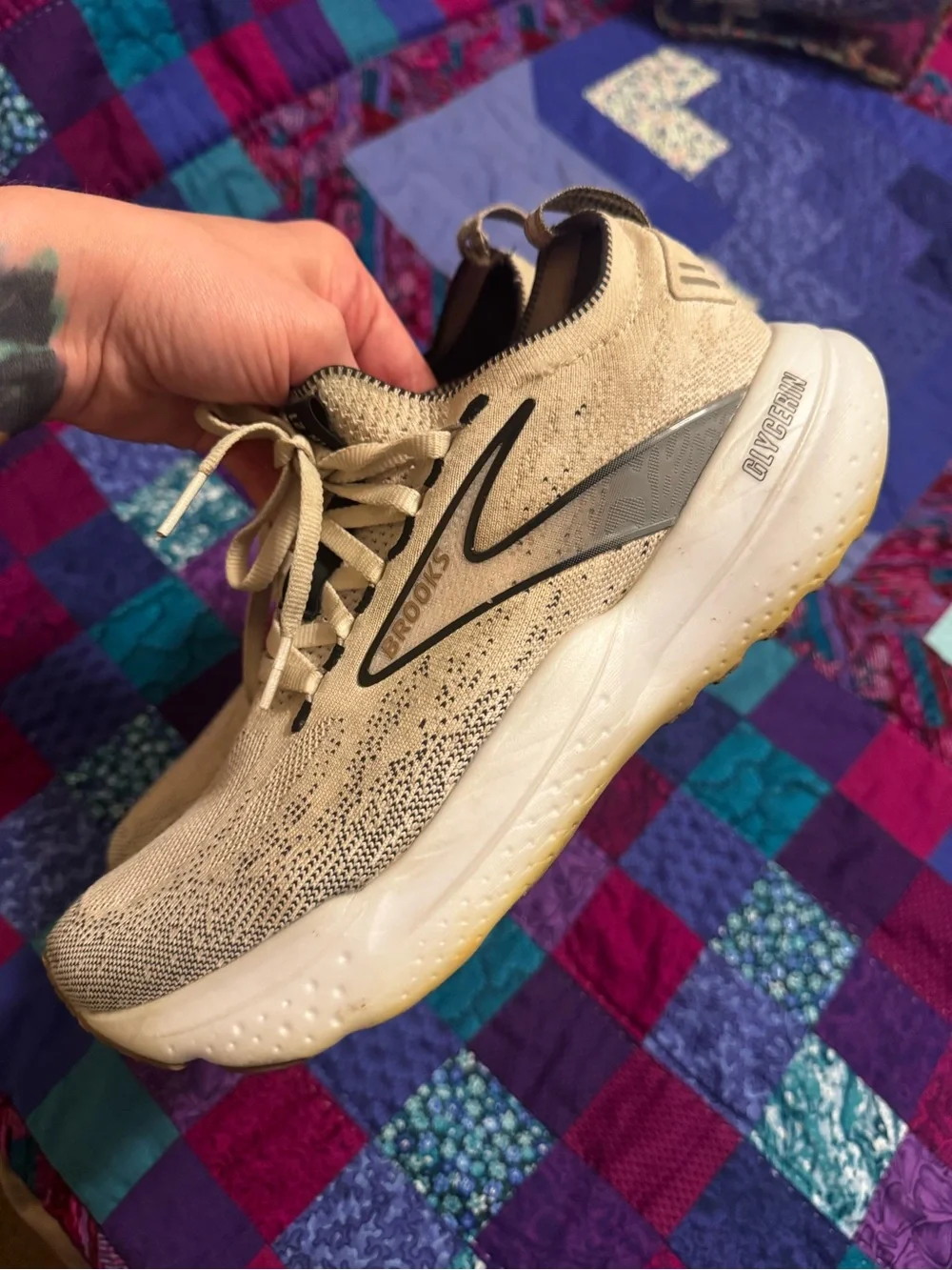 Light Tan Brooks Glycerin